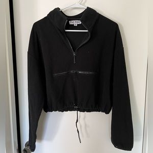 Pretty little thing black fleece top